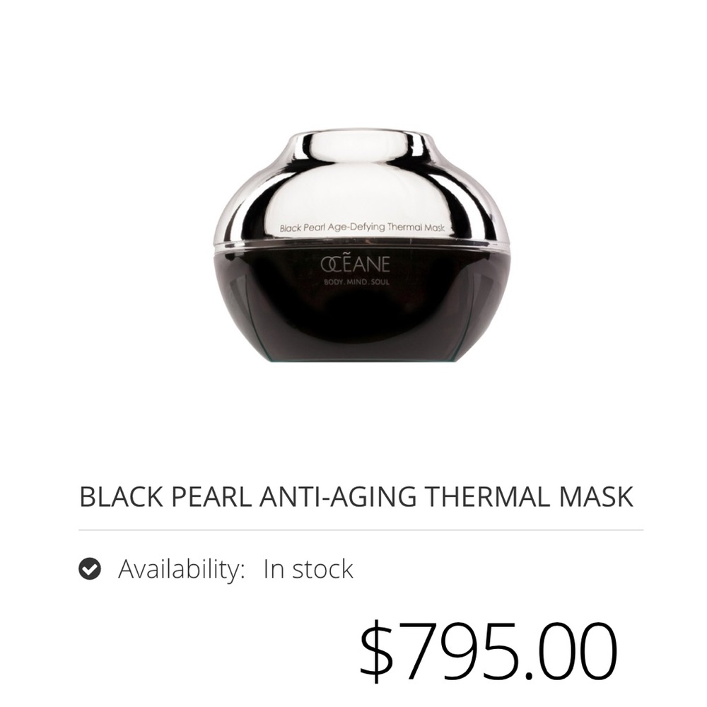 OCEANE “BLACK PEARL AGE-DEFYING THERMAL MASK